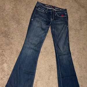 Jeans PEOPLE'S LIBERATION BELLA 21 - Flare Low Rise - Taille 29 - Délavé Moyen